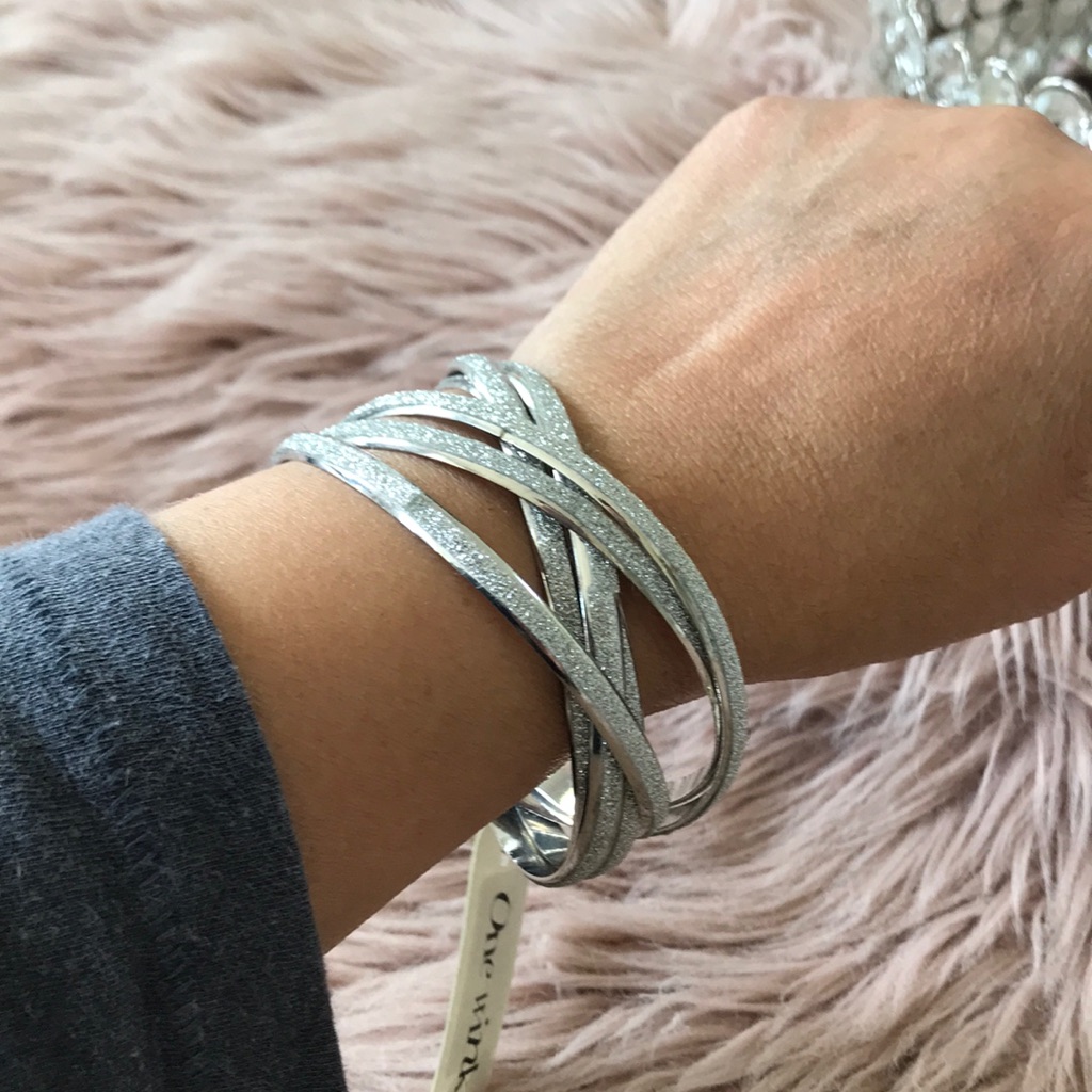 Silver Bangles From One Wink, Nwt And Box